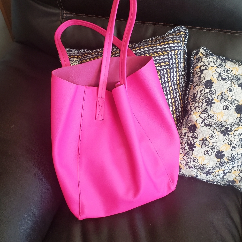 J. Crew Carryall tote in hot pink!
